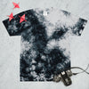 Tigerlegacy Oversized Tie-Dye Tee — Black/White colorway, front view