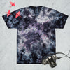 Tigerlegacy Oversized Tie-Dye Tee — Milky Way colorway, back view